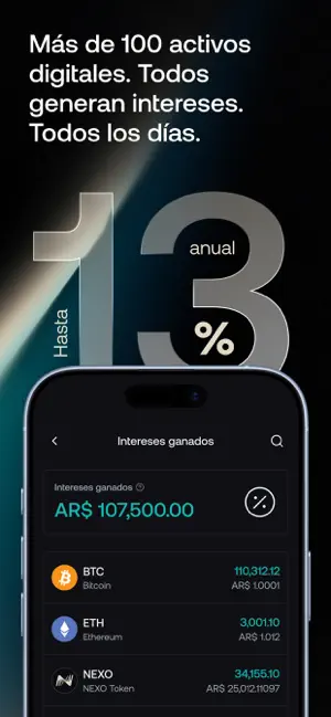 Nexo: Buy Bitcoin & Crypto iPhone screenshot 3