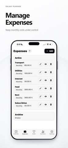 Salary Planner Screenshot 4 of 6