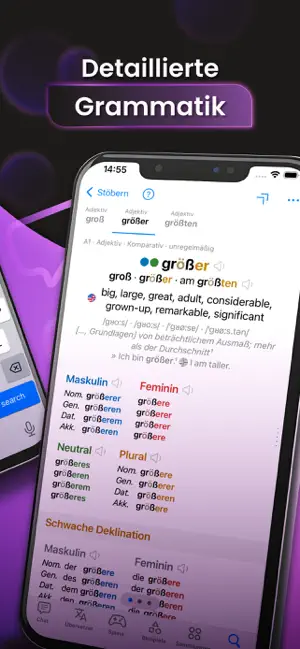 Verben Deutsches Wörterbuch iPhone screenshot 3