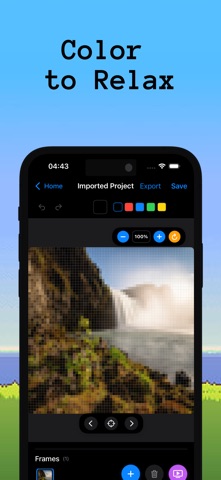 Pixel Art Editor PixelCraft iPhone screenshot