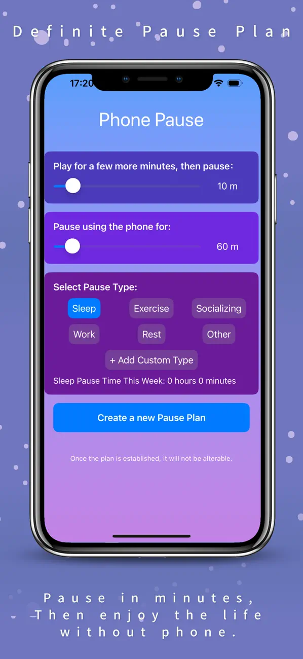 Screenshot #1 pour Easy Pause -  Put Down Phone