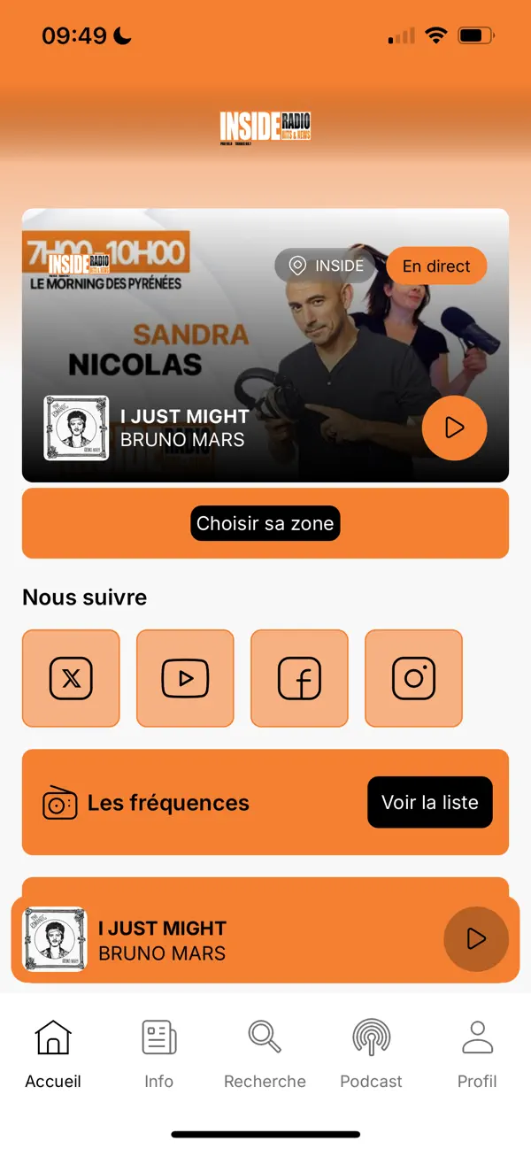 Screenshot #1 pour RADIO INSIDE