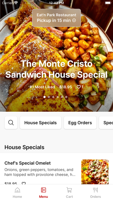 Eat'n Park Restaurant iPhone screenshot 2 - Food & Drink app