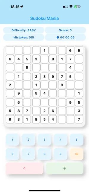 Sudoku Mania - A Classic Game screenshot 1