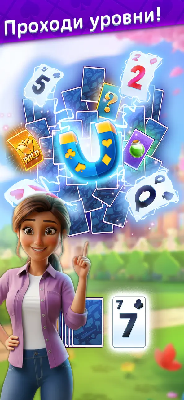 Solitaire Story: Ava's Manor iOS Mod IPA screenshot 2 - iOS game interface