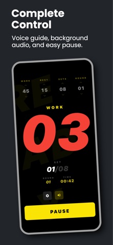 Q-Timer: HIIT & Tabata Clock Screenshot 4 of 4