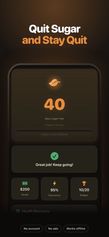 NoSugar: Quit Sugar Challenge screenshot 1