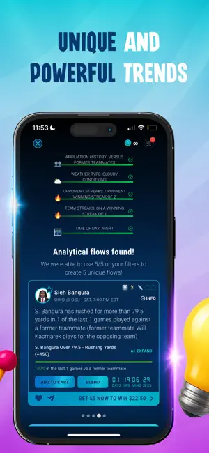Betflow: fun sports data screenshot 4