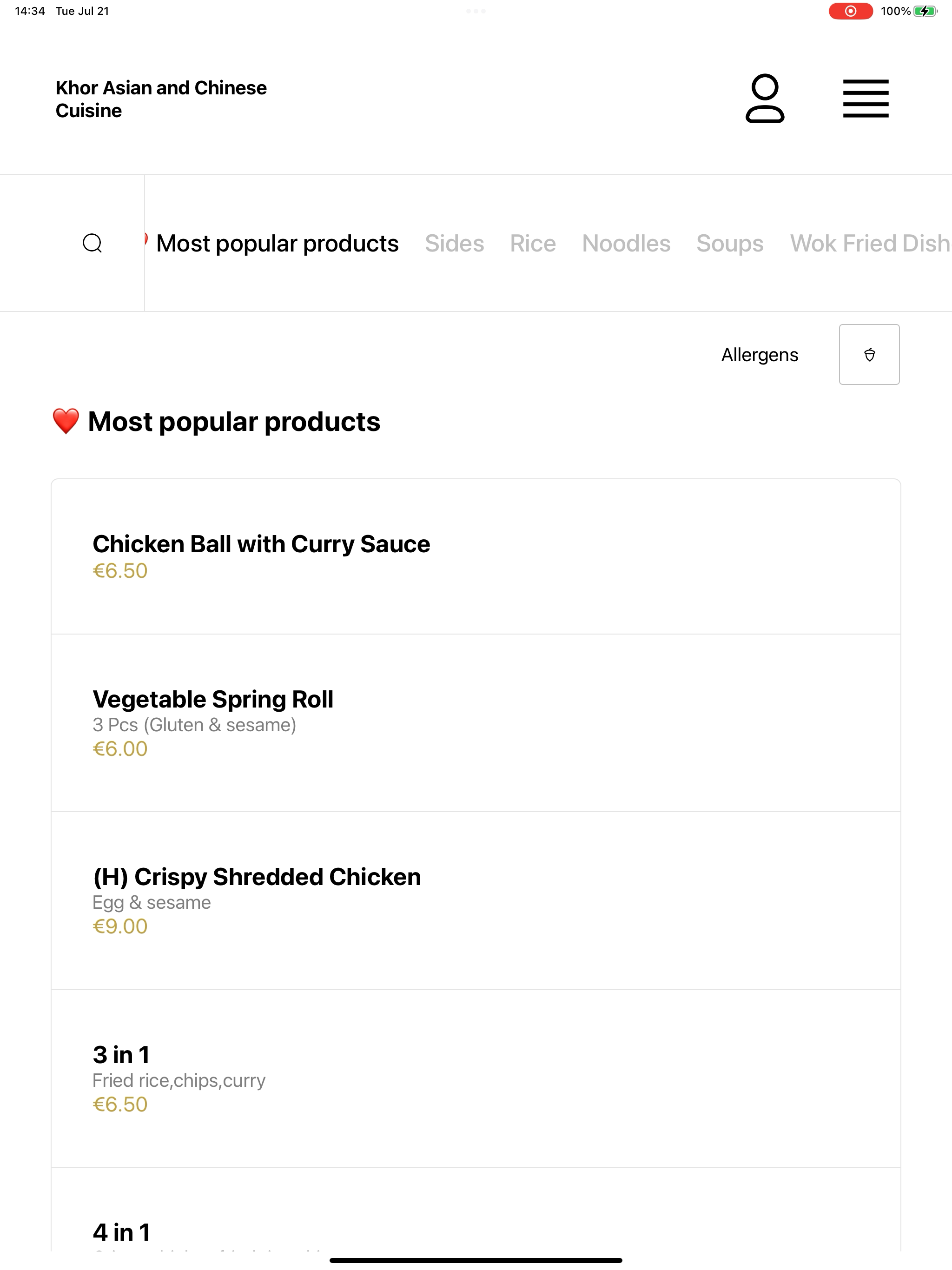 Khor Asian and Chinese Cuisine screenshot 7