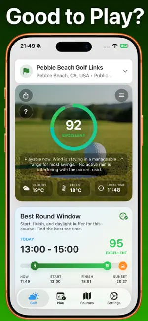 Golf Weather – Weather4Golf iPhone screenshot 6