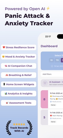 Anxiety Tracker: Mood Journal Screenshot 1 of 9