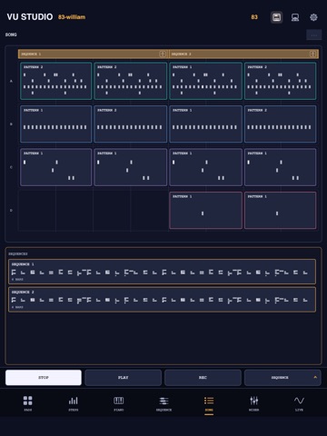 VU Studio iPad screenshot