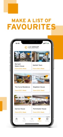 LCI Student Accommodation iPhone screenshot