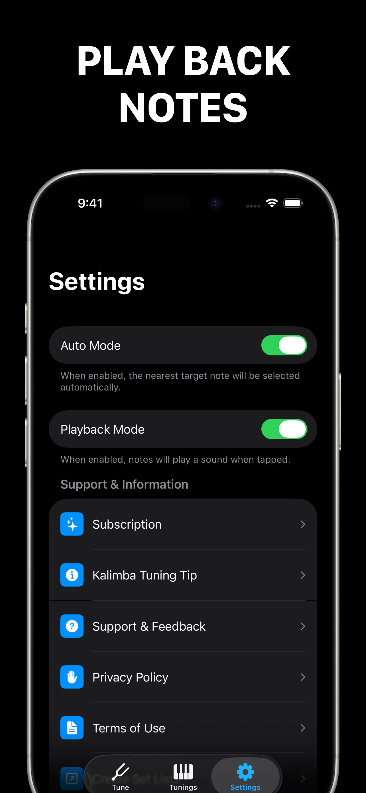 Kalimba Tuner screenshot 9