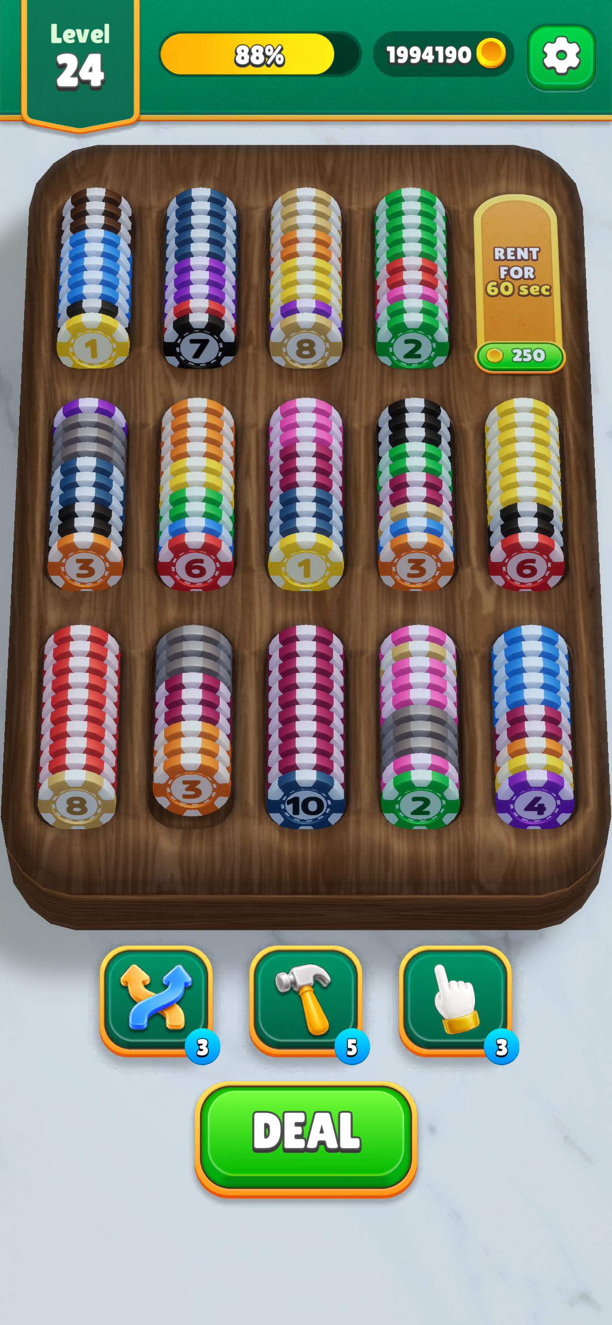 Casino Chip Sort screenshot 5