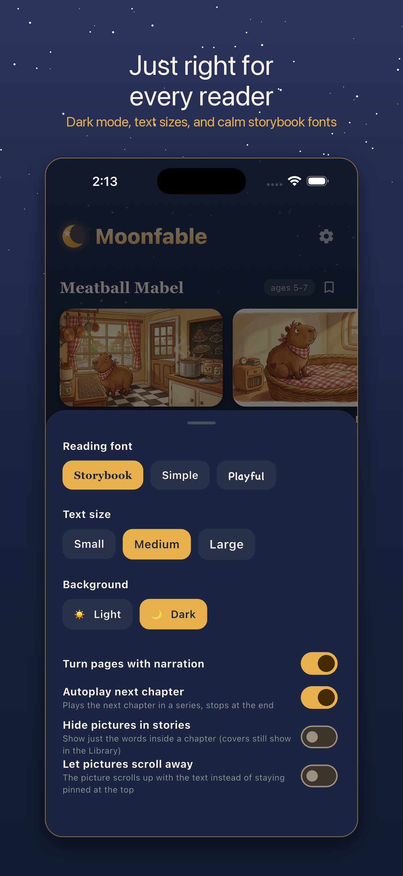 MoonFable Kids Stories + Audio screenshot 3