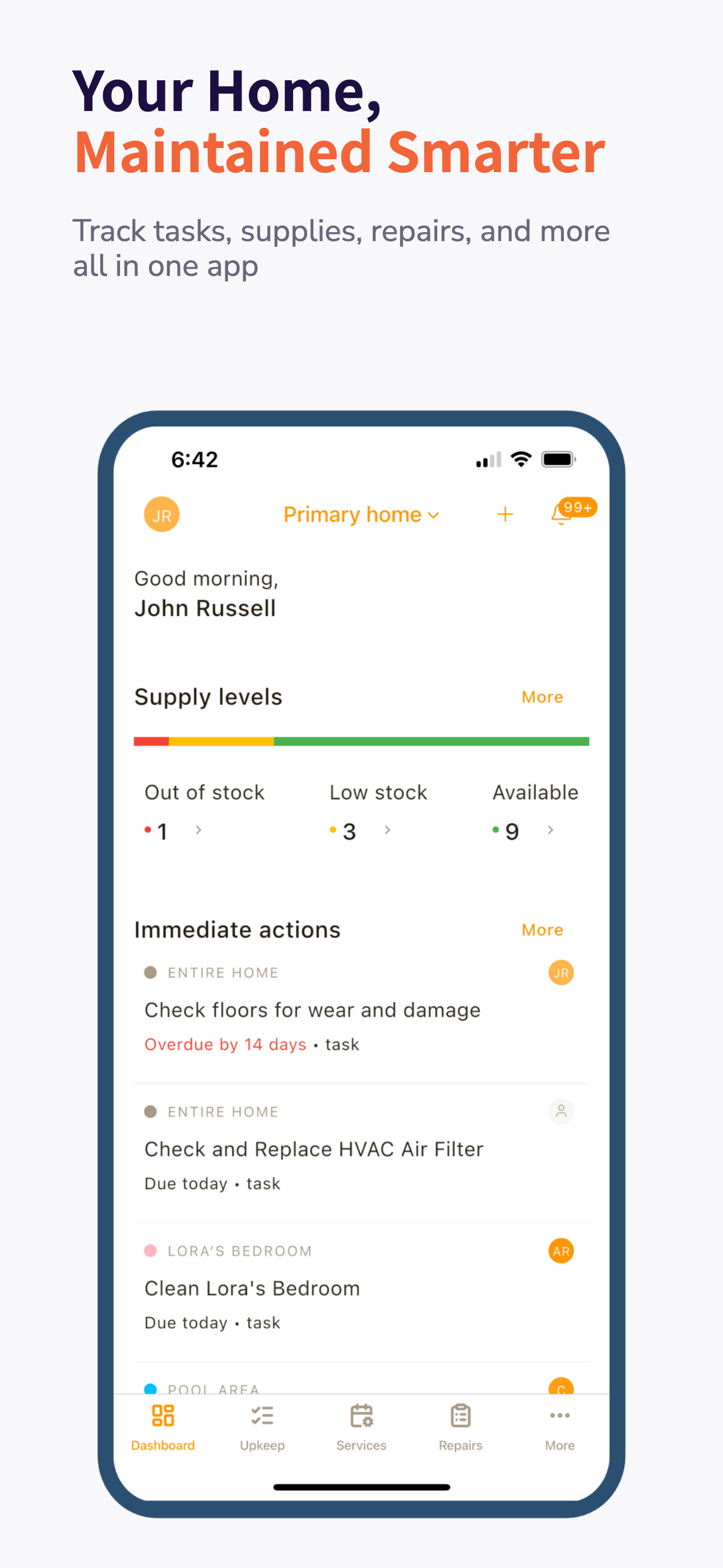 Homellow: Home Maintenance