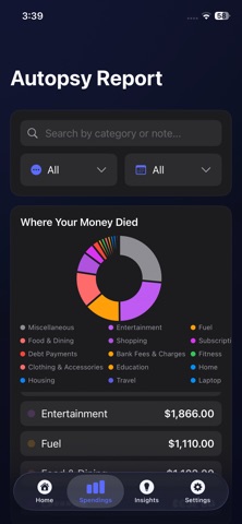 RIP Wallet - AI Track Spending screenshot