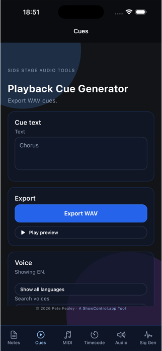 Side Stage Audio Tools Screenshot 1 of 5
