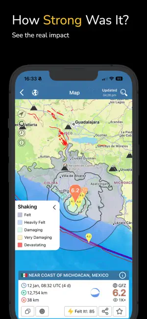 Earthquake+ Alerts & Tracker screenshot 2