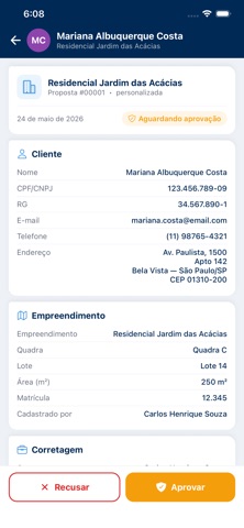 Lote Aprovações screenshot