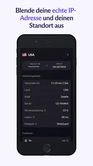 Screenshot von Proton VPN: Sicher Und Schnell auf dem iPhone 4
