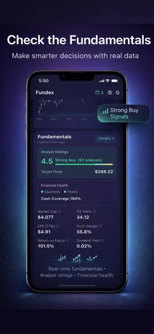 Fundex - Stock & Crypto Data screenshot 1