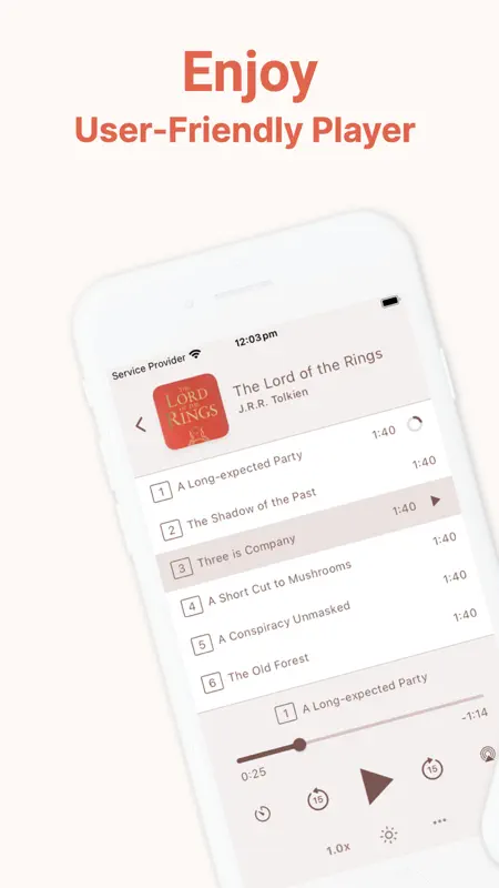 BookPlayer: MP3/M4B/M4A/MP4 screenshot 2 of 7