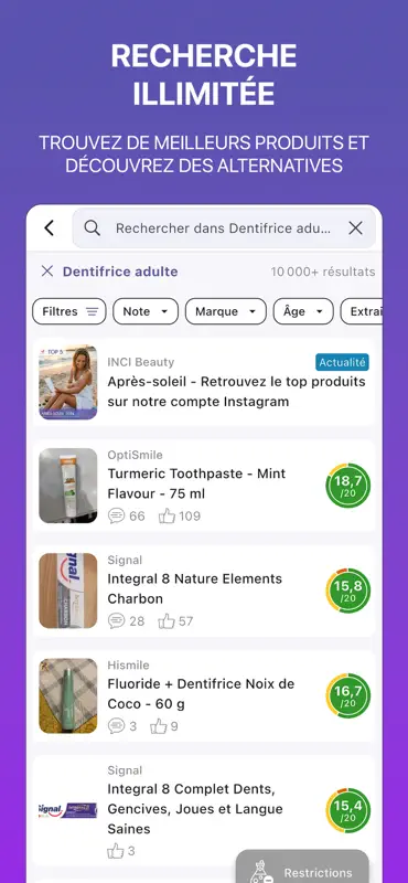 INCI Beauty - Scan Cosmétiques screenshot 5 of 6