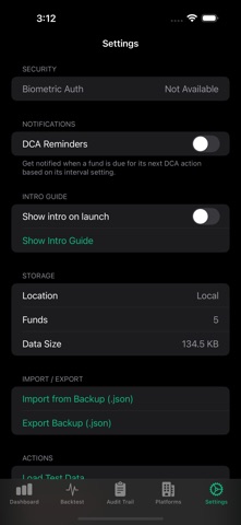 EscapeMint: DCA Tracker screenshot
