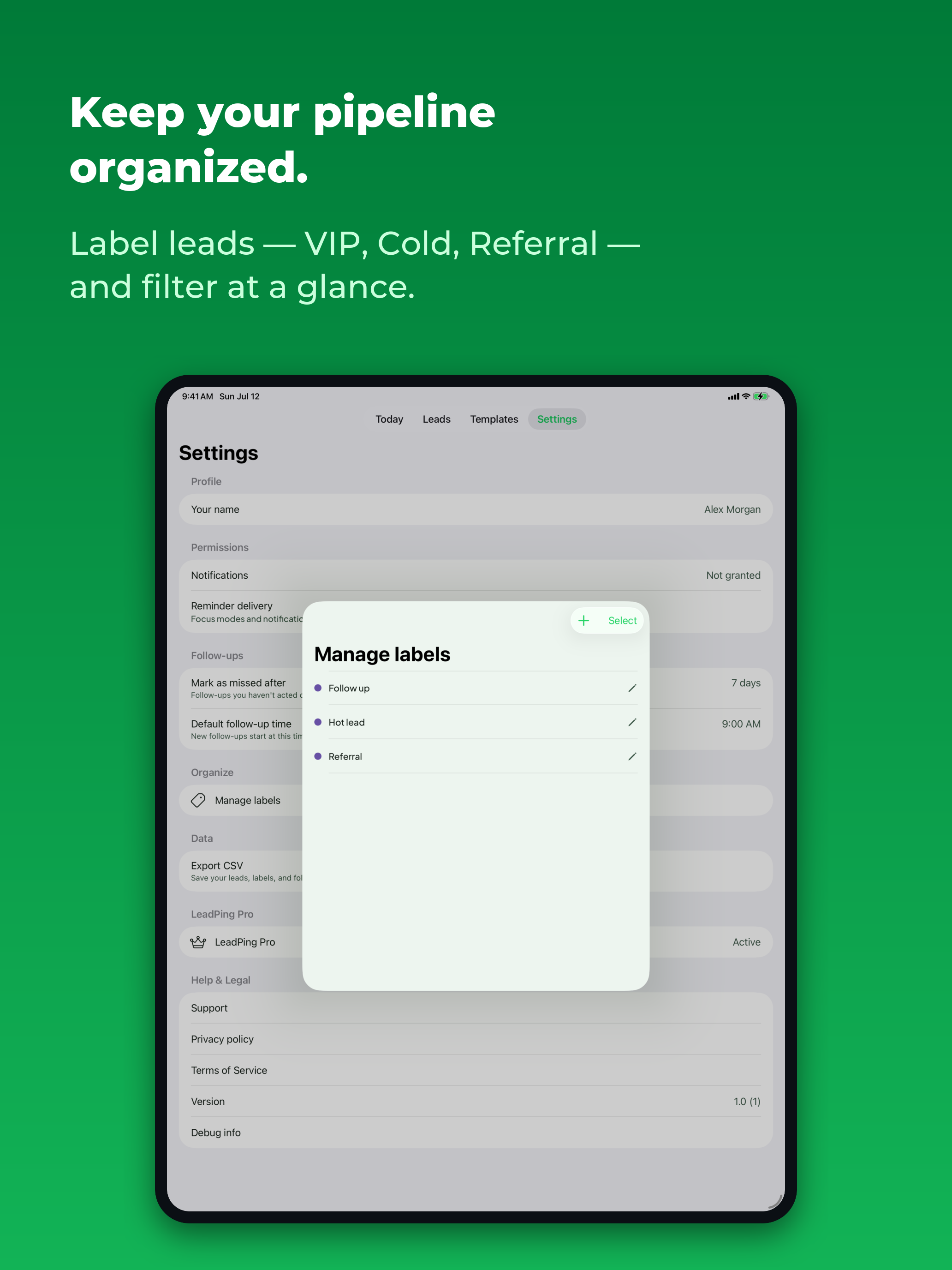 LeadPing: Follow-up CRM screenshot 17