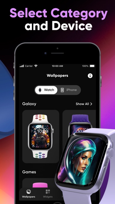 Watch Faces & Wallpapers App Screenshot