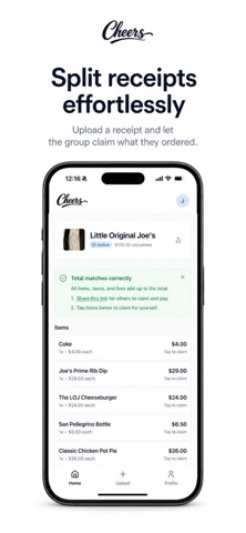Cheers Receipts screenshot