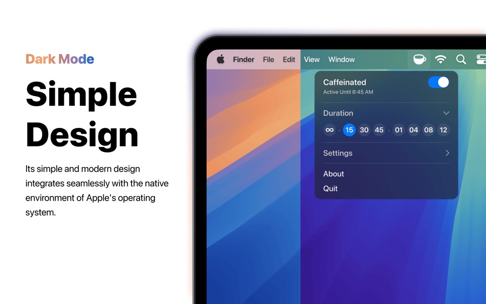 #2. Caffeinated - Anti Sleep App (macOS) Podle: Yugen GmbH