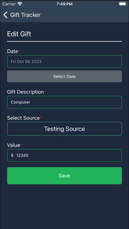 eFile Gift Tracker screenshot-6