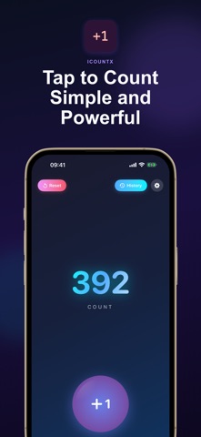 iCountX - Tap & Volume Counter Screenshot 1 of 3