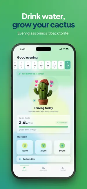 Cactus: Water Tracker Reminder screenshot 1