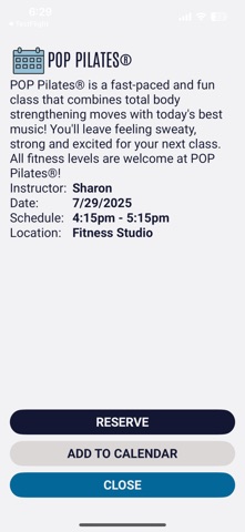 National Fitness iPhone screenshot