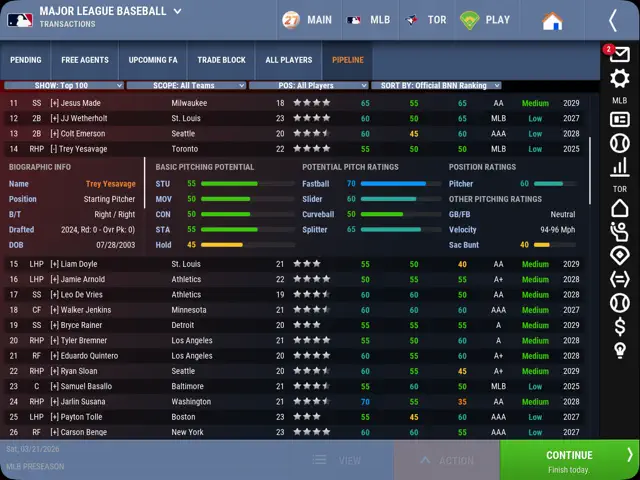 OOTP Baseball 27 Go! screenshot 15