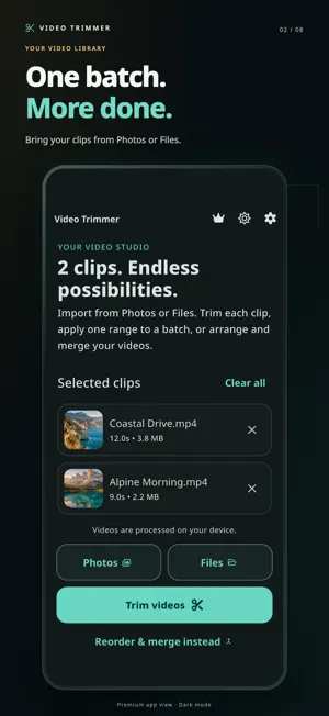 Video Trimmer: Batch Editor screenshot 2
