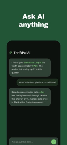 Thrift Pal - AI Profit Scanner iPhone screenshot