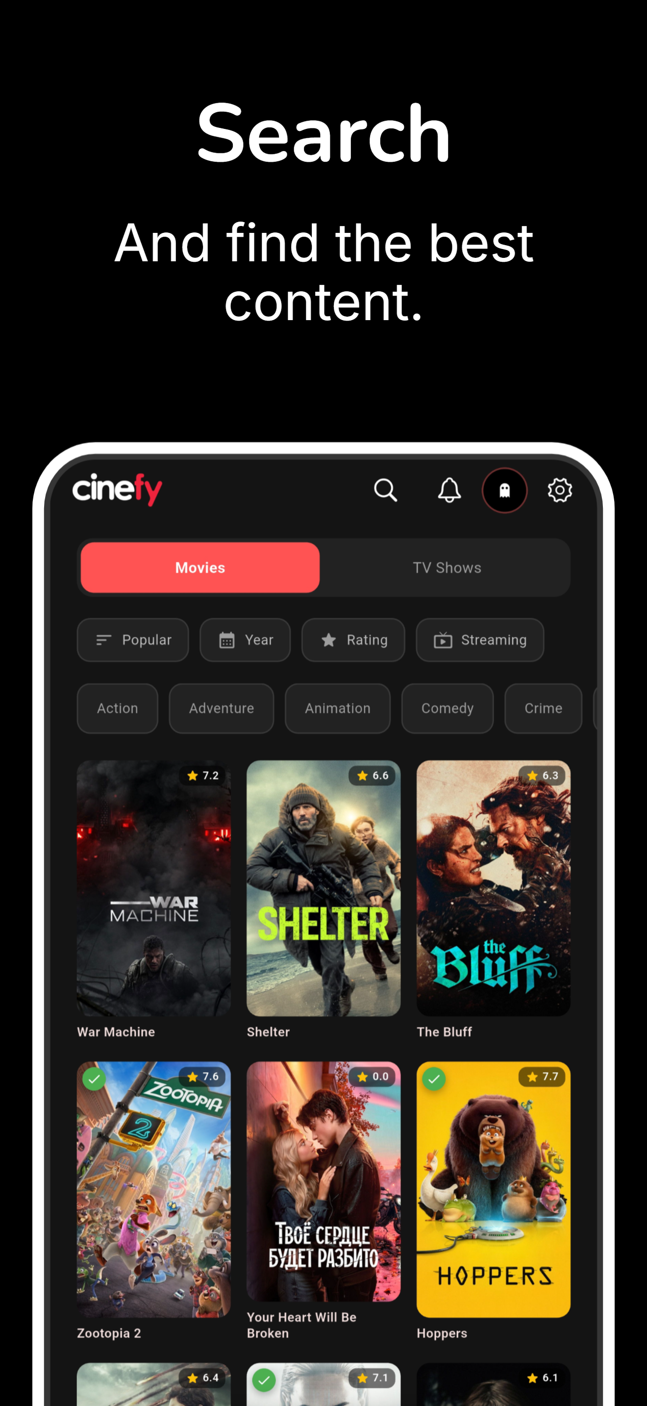 Cinefy: Movie & TV Tracker