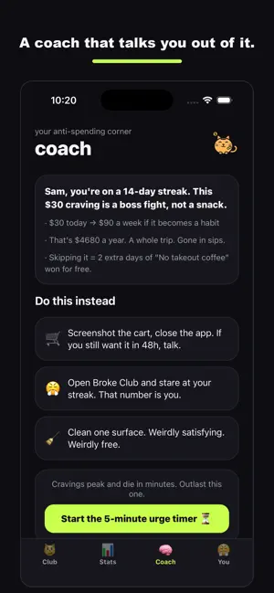 Broke Club: No-Spend Streaks screenshot 3