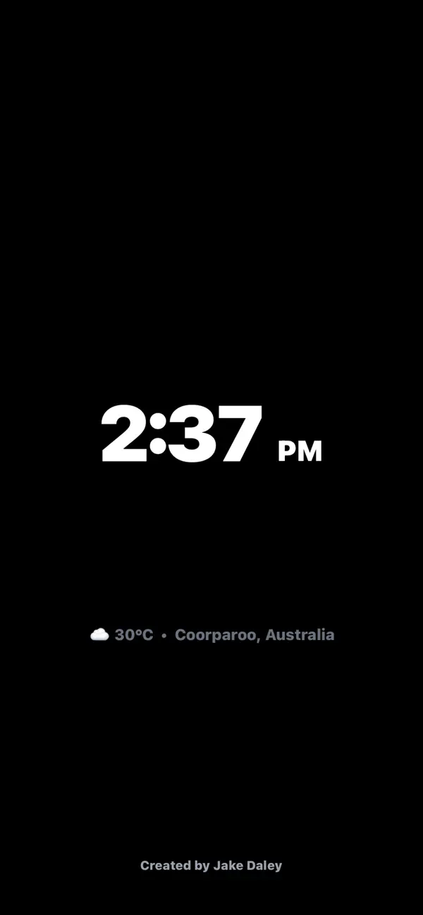 Screenshot #1 pour Night Clock + Weather