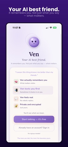 Ven: Your AI Best Friend screenshot