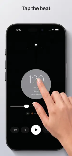 Metronome: BPM Tempo & Haptics iPhone screenshot 1
