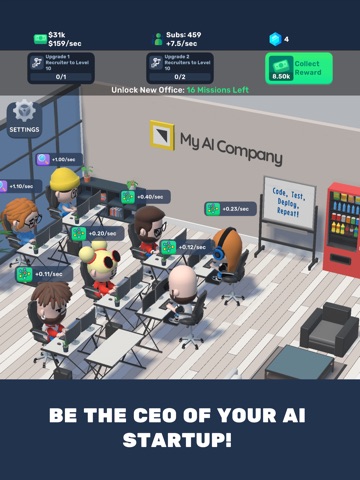 AI Company: Startup Simulator iPad screenshot