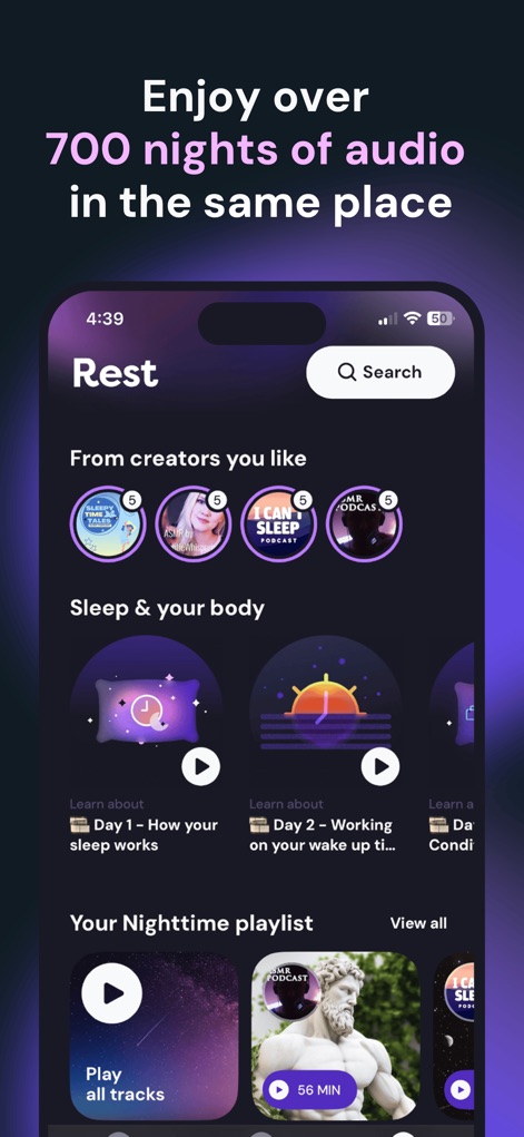 Rest: Fix Your Sleep For Good - ヘルスケア／フィットネスアプリ | MWM