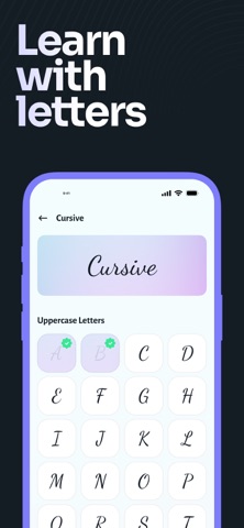 Cursive Handwriting Practice · screenshot