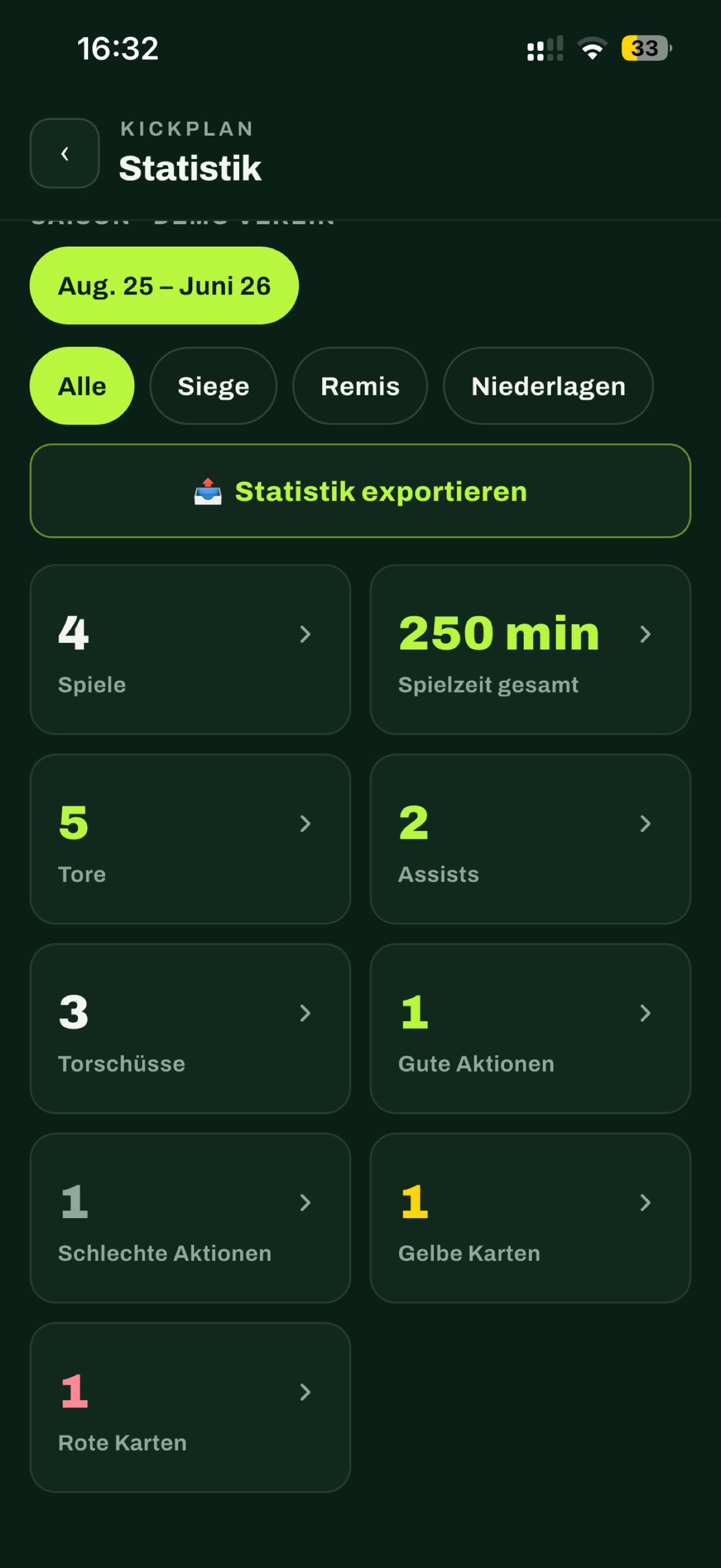 Screenshot 1 of KickPlan – Playtime Tracker